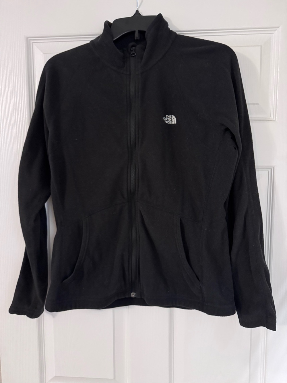 The North Face Black Women's Fleece Jacket with Red Tag